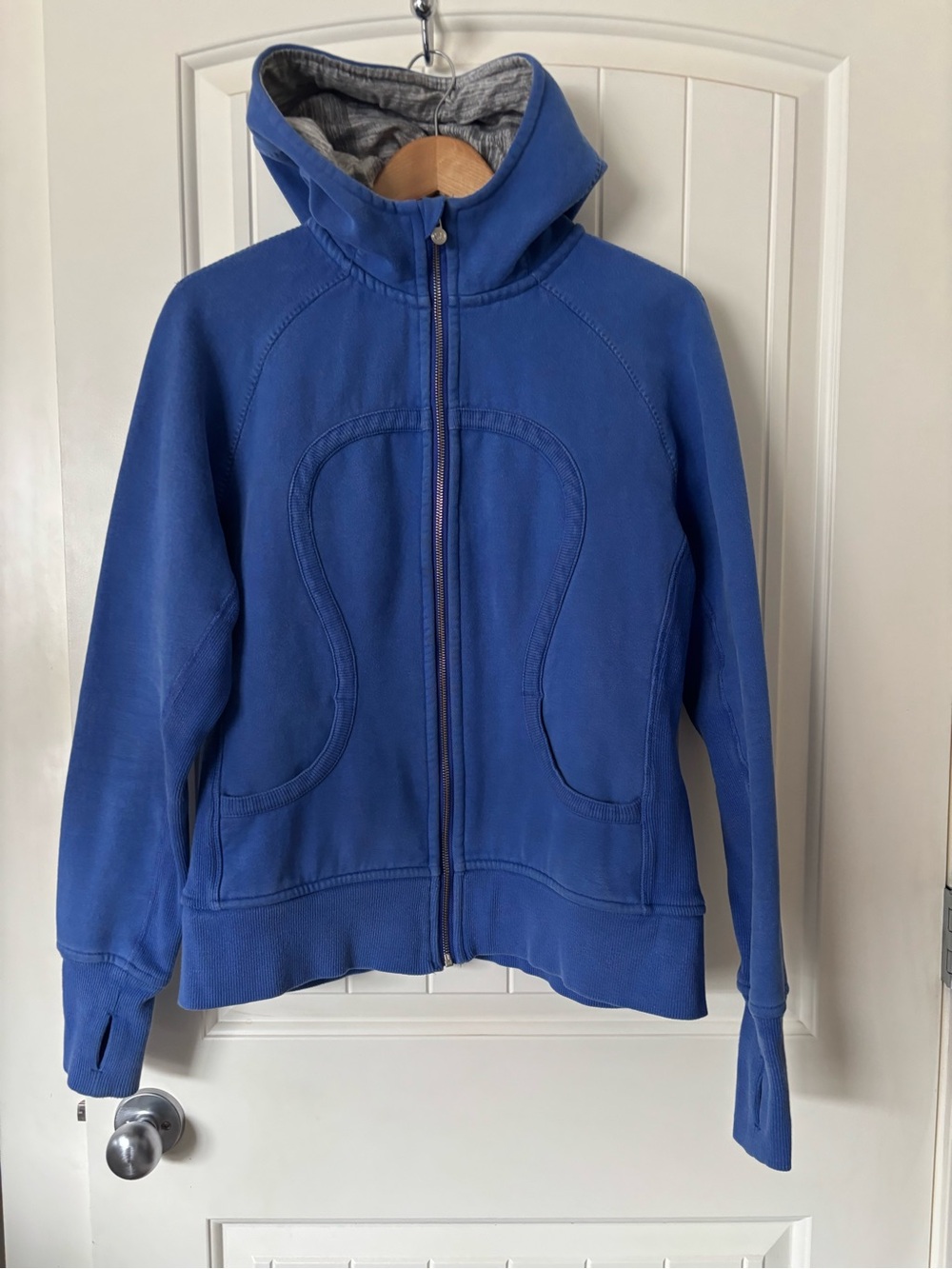 Vintage Lululemon Special Edition Scuba Hoodie Blue Size 12